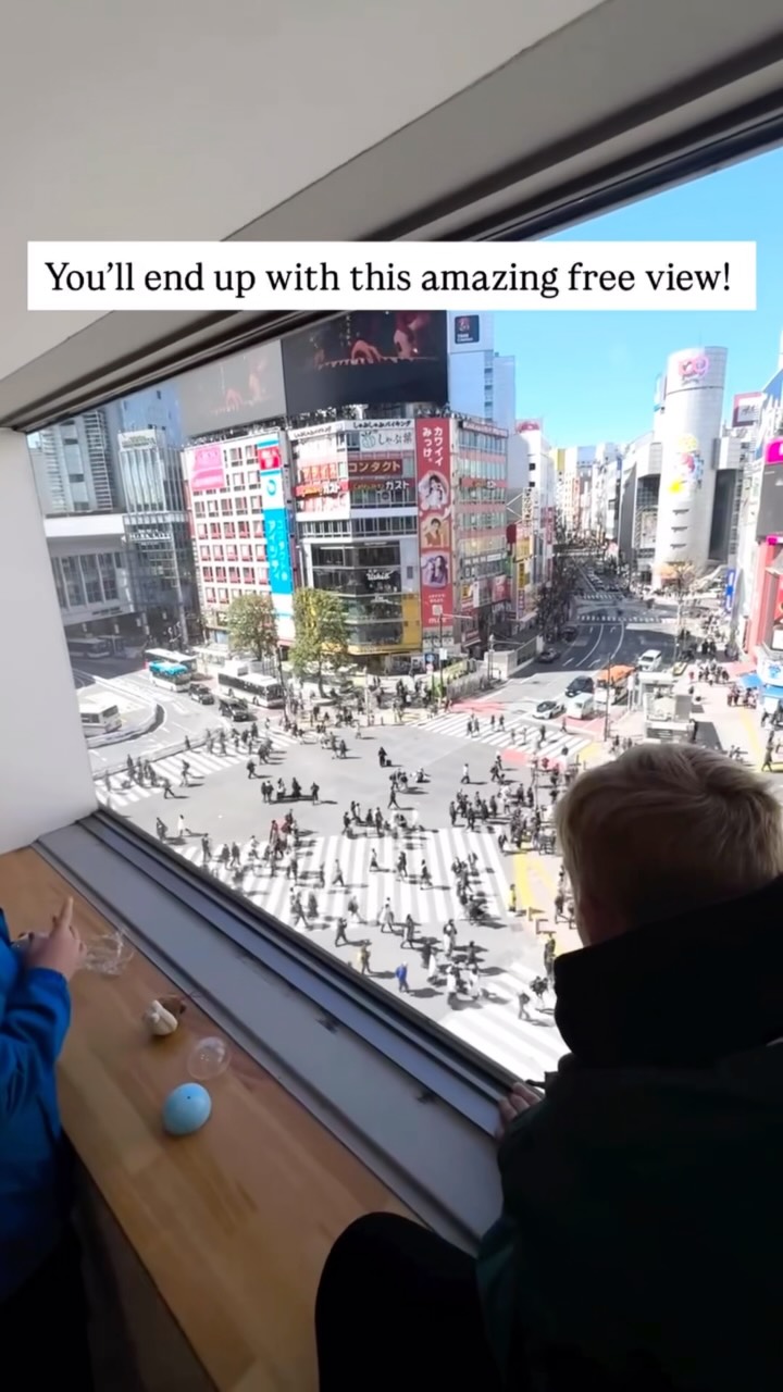 Shibuya's Iconic Crossing Viewed From Magnet