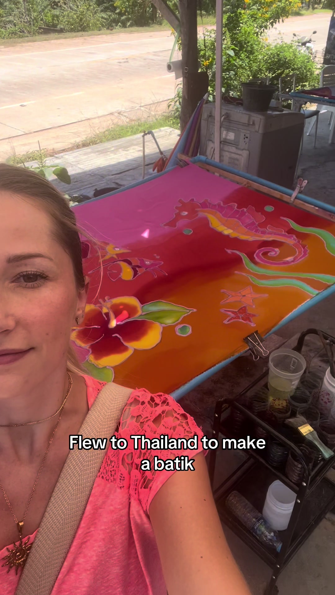 Family Batik Making Class In Thailand
