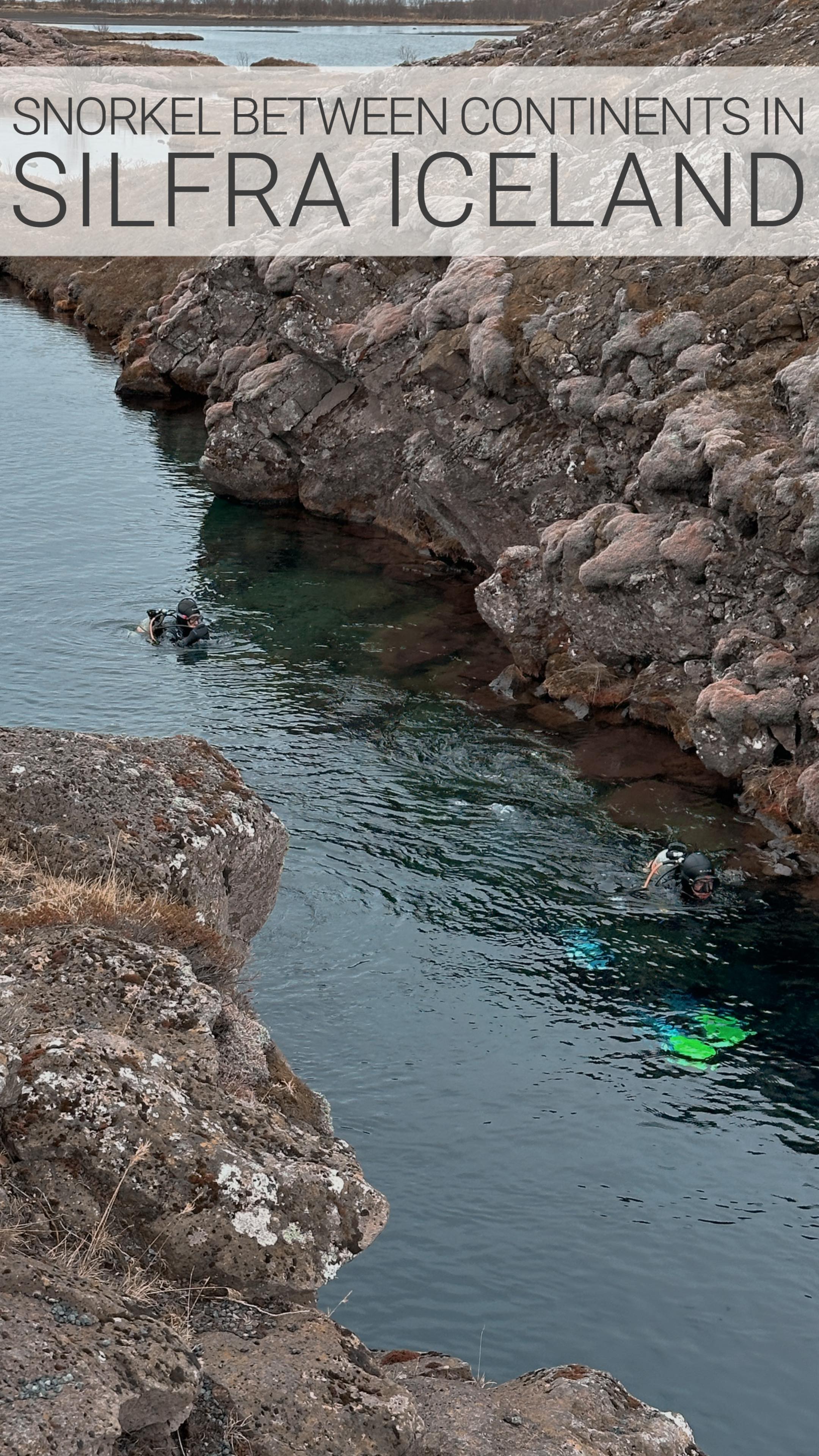 Snorkel Between Tectonic Plates In Iceland
