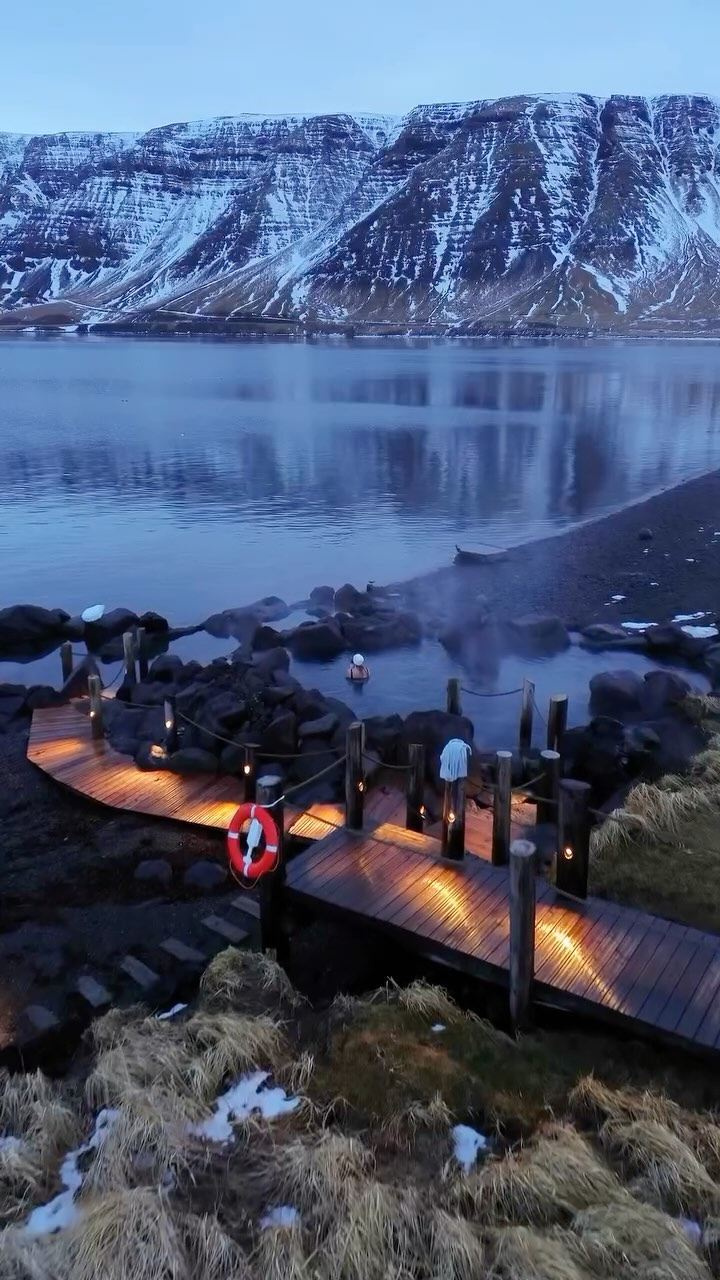 Iceland's Geothermal Pools Merge With The Tide