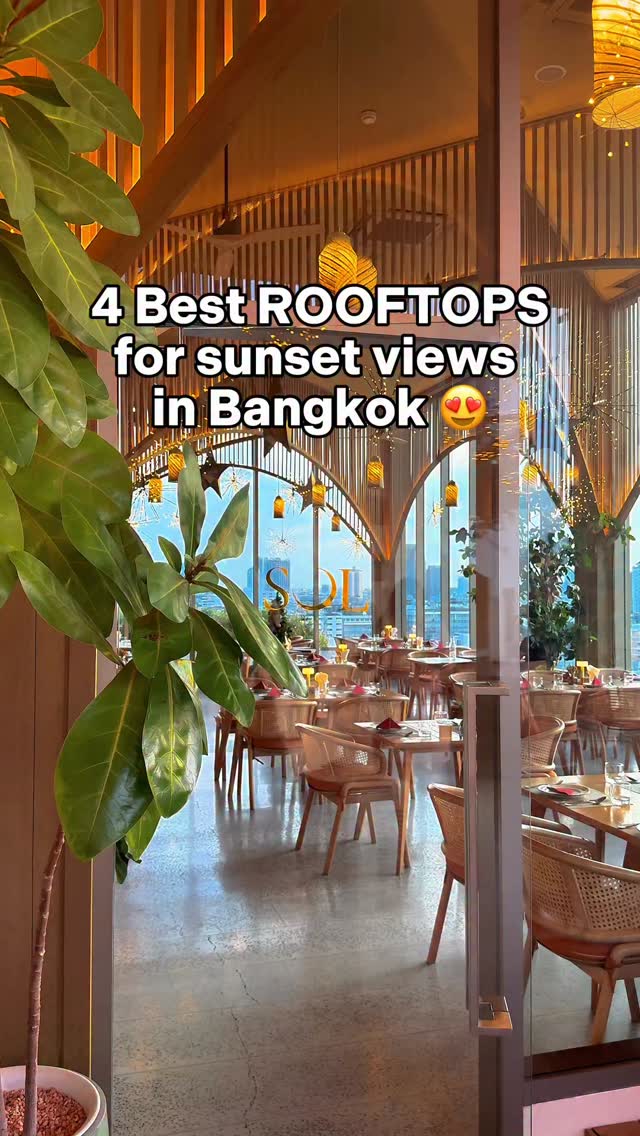 Bangkok Rooftop Bars Offer Sunset Views