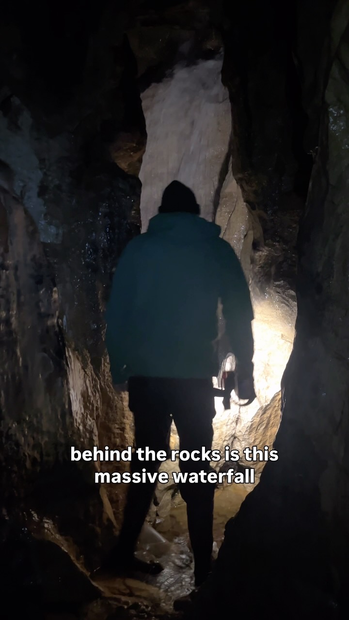 Yorkshire's Yordas Cave Hidden Waterfall