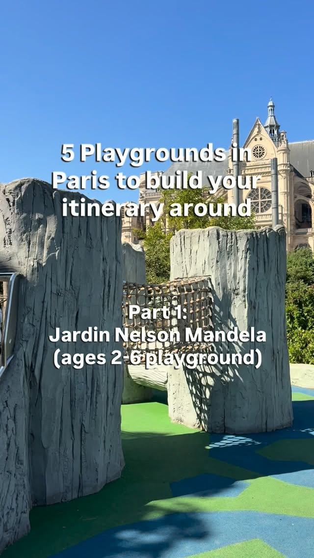 Paris Playgrounds With St. Eustache Church Views