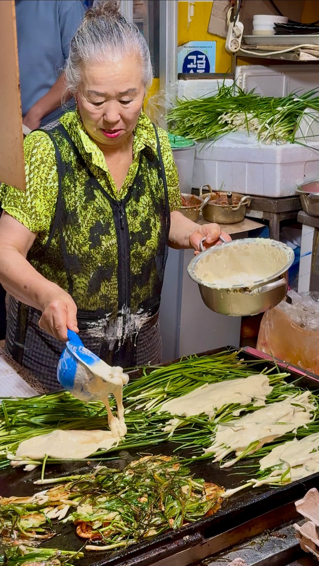Haeundae Market's Seafood and Scallion Pancakes