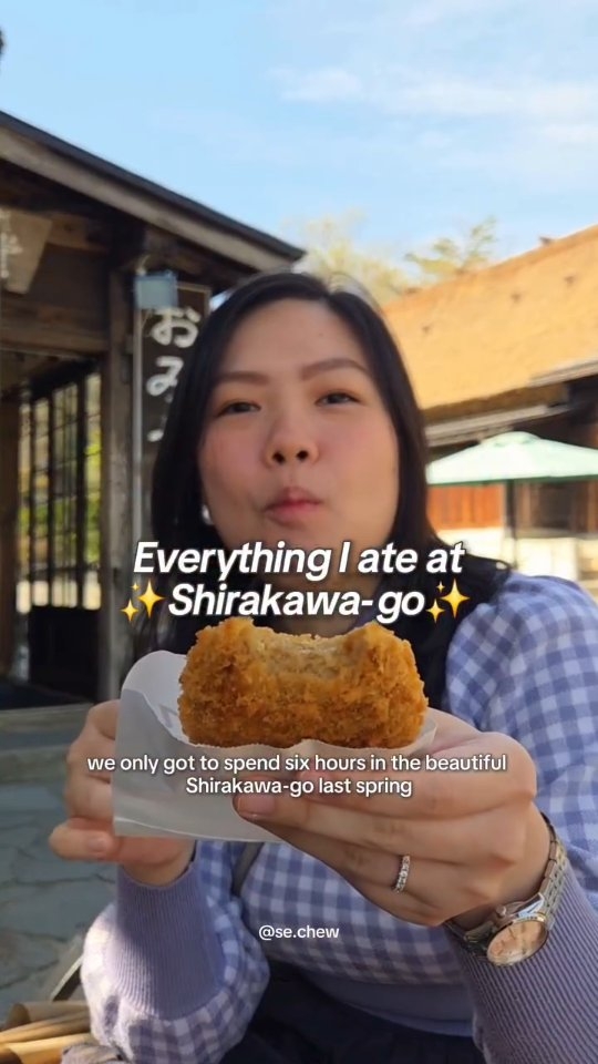 Spring Food Adventures in Shirakawa-go