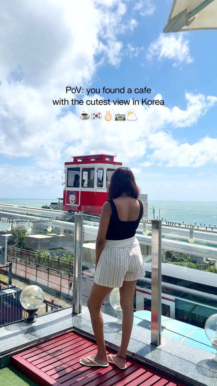 Busan Cafes Offer Unique Views of Sky Capsule Trains