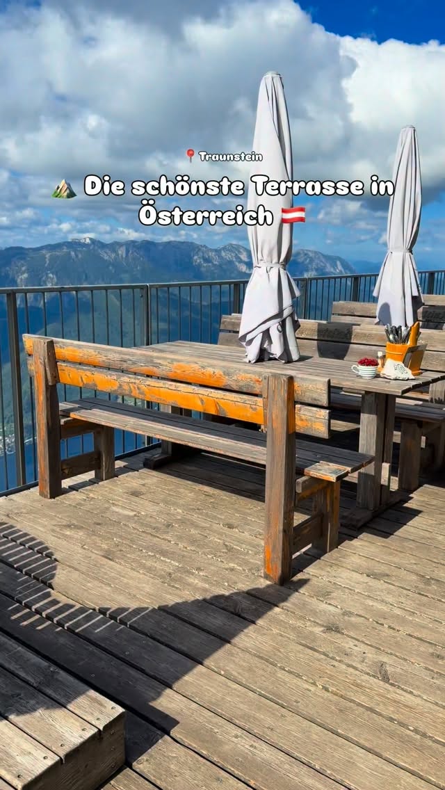 Traunstein's Scenic Terrace Overlooking Lake