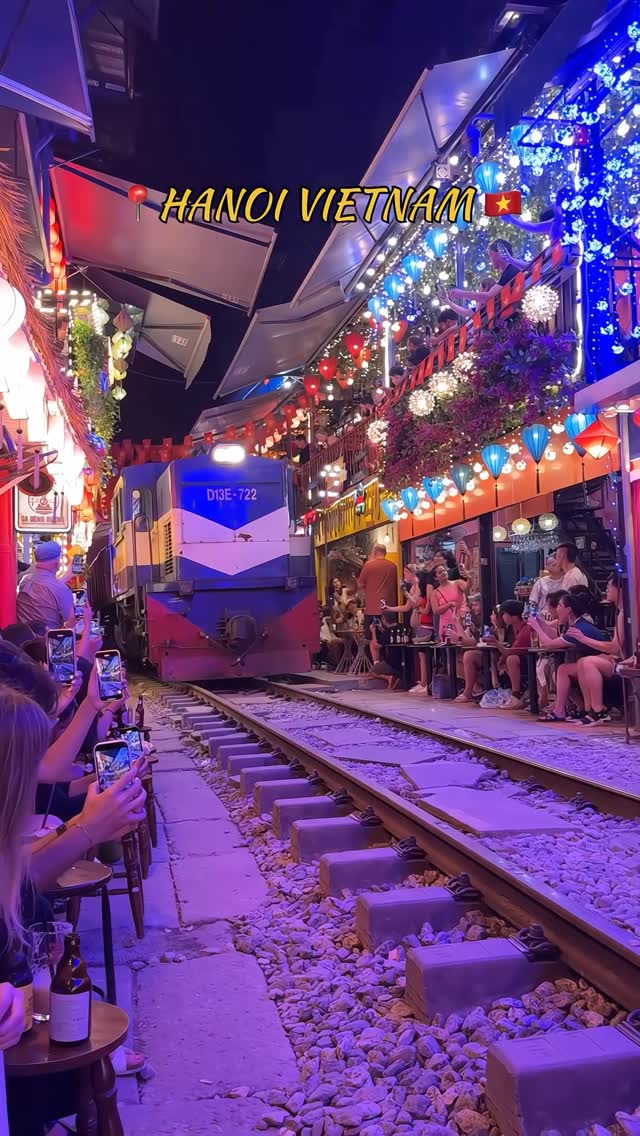 Hanoi Train Street's Narrow Cafes