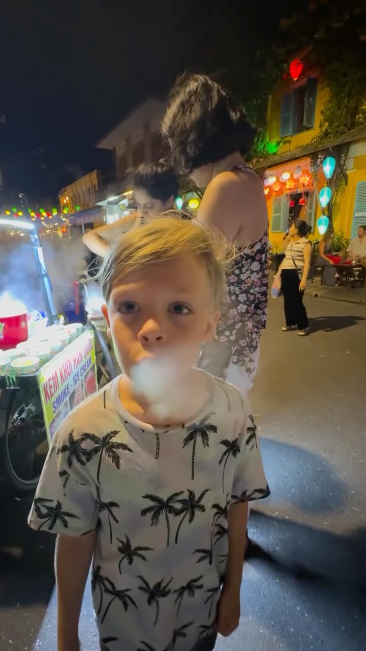 Hoi An Night Market's Dragon's Breath Ice Cream Experience