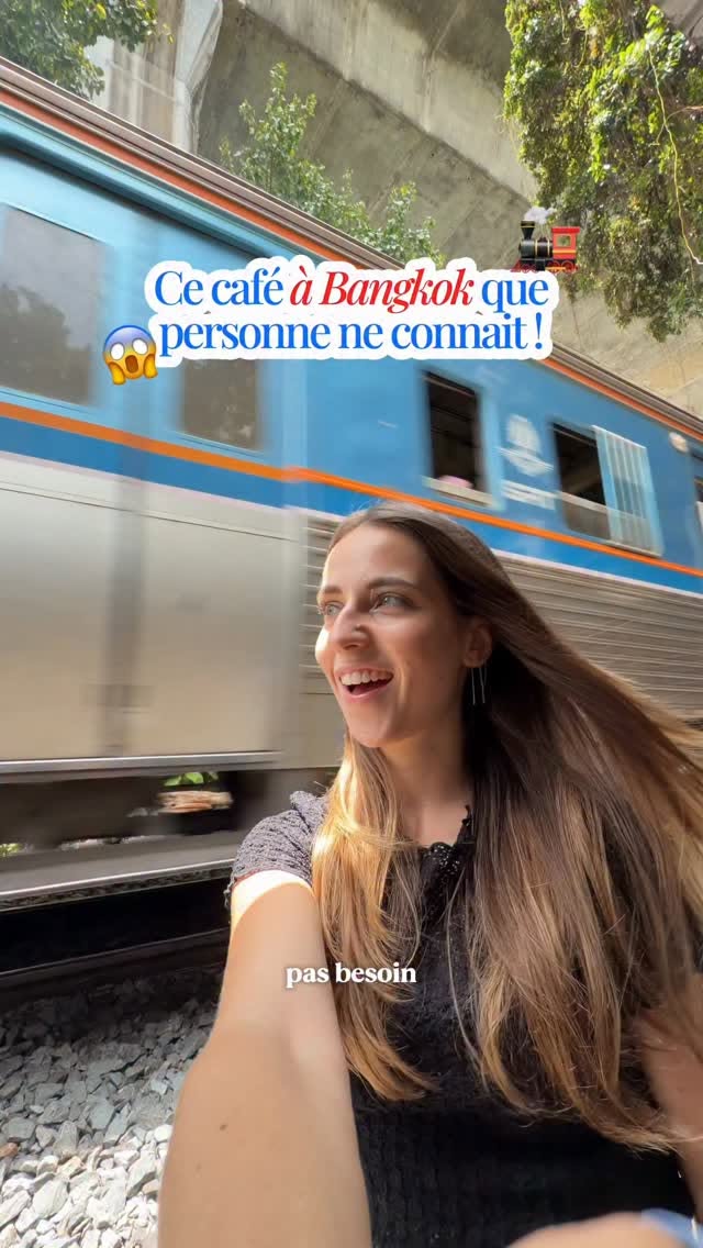 Markets And Cafes With Trains Passing Nearby