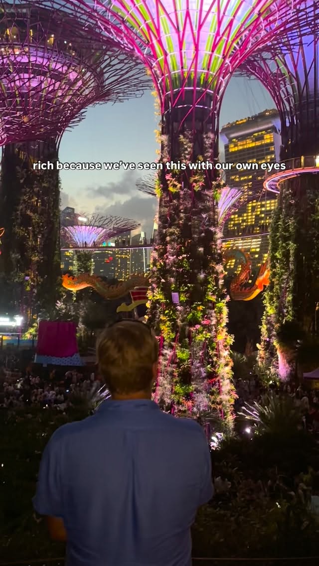 Supertree Grove Light Show Dazzles