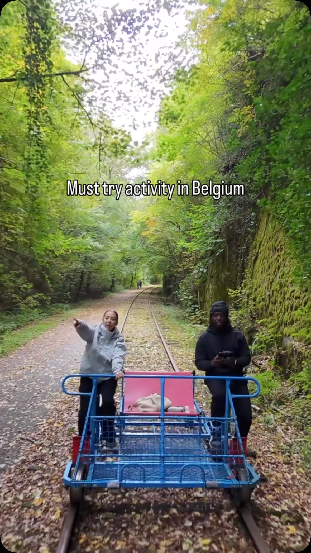 Railbiking Through Scenic Belgian Countryside