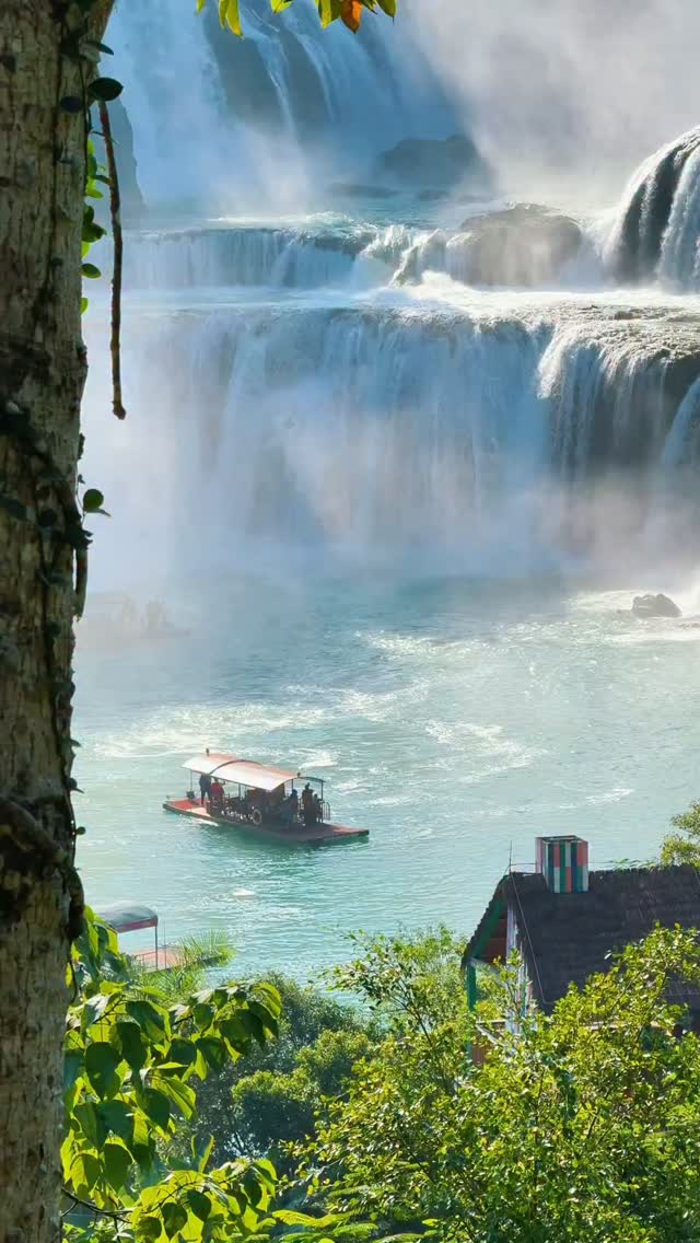 Detian Waterfalls and Village Scenery