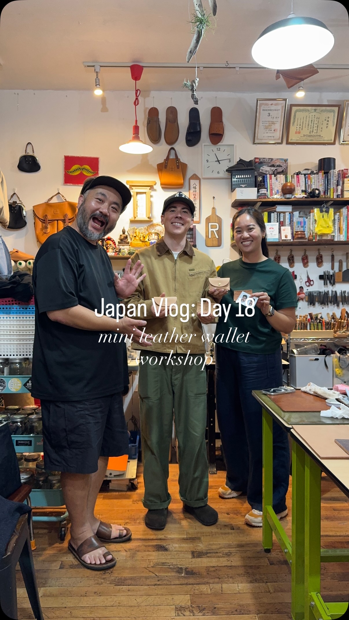 Tokyo Leather Wallet Workshop Experience