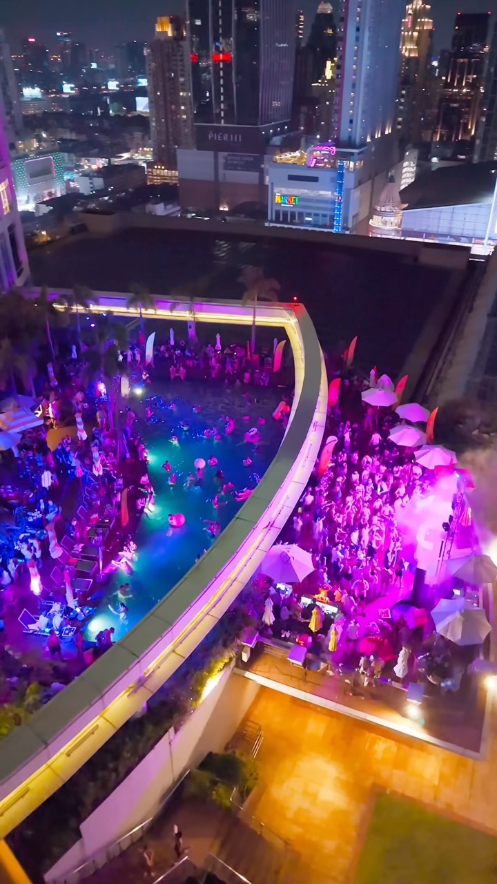 Bangkok Rooftop Pool Parties With City Views