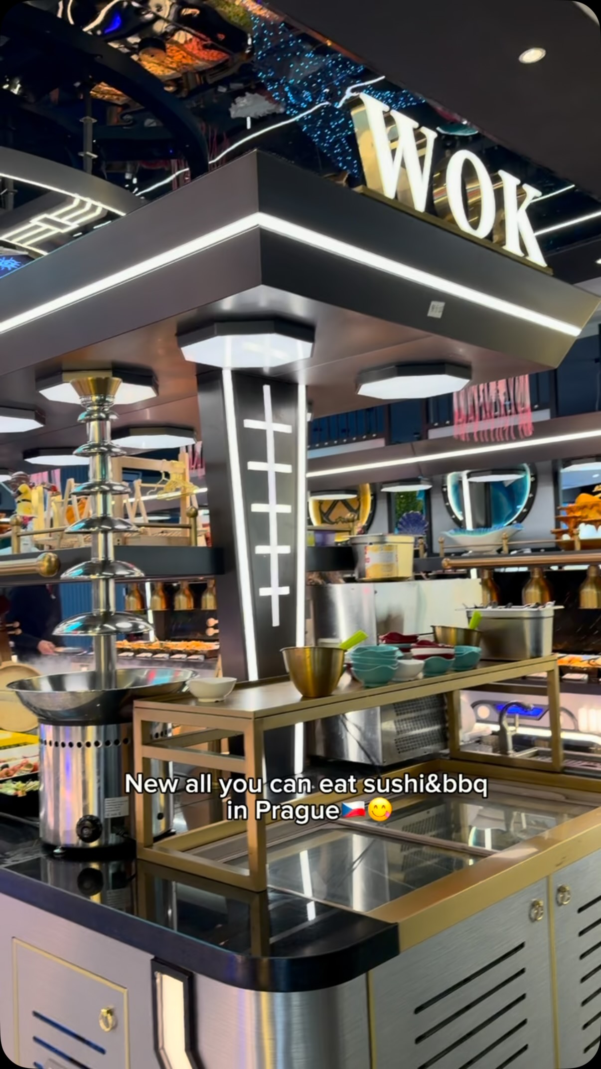 Prague Buffet Offers Sushi, BBQ, and Desserts