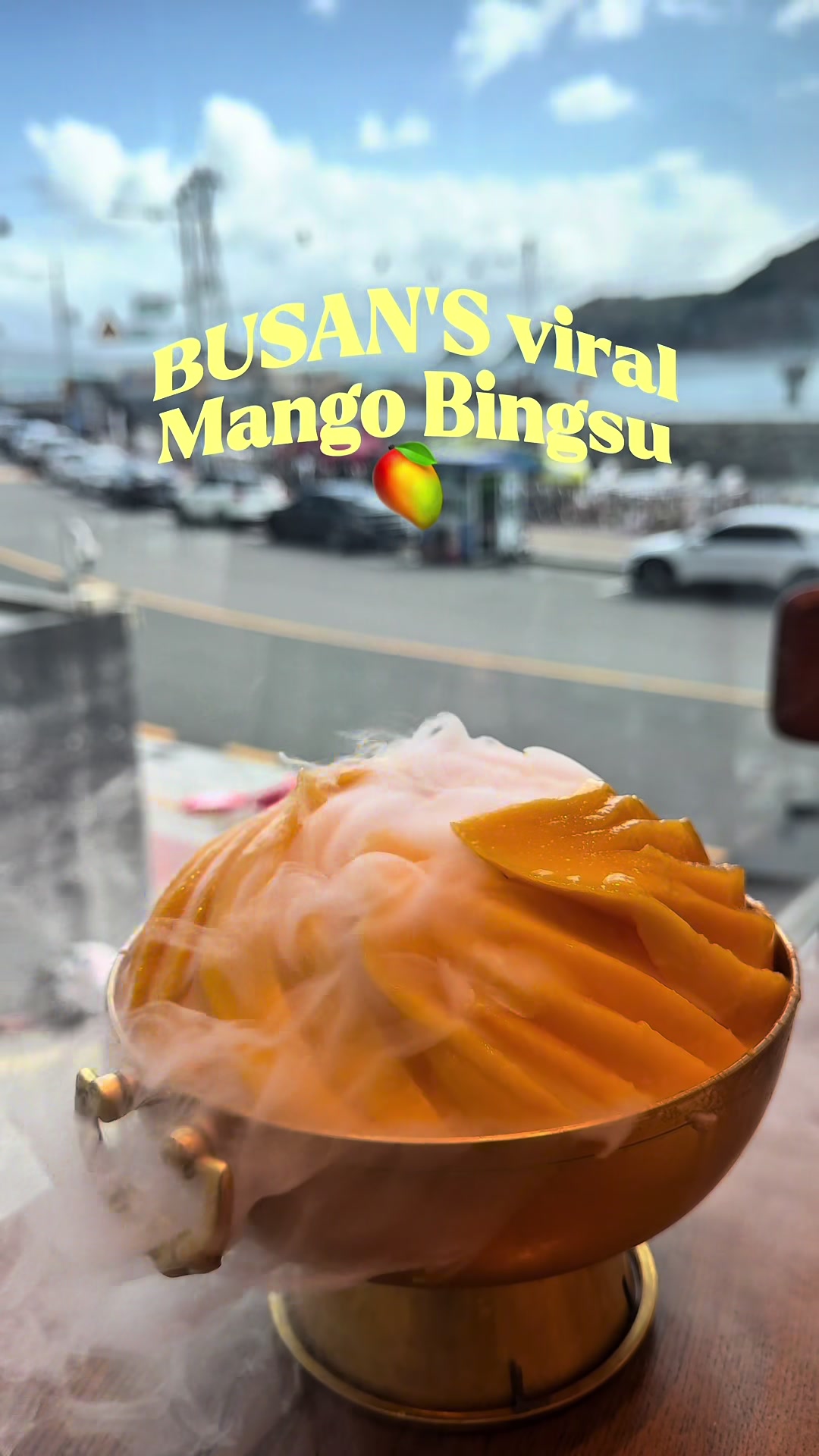 Busan Cafe Features Smoky Mango Bingsu With Ocean View