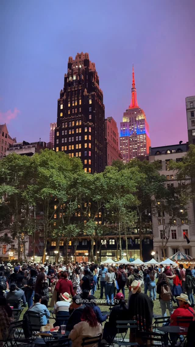 Empire State Building And Bryant Park