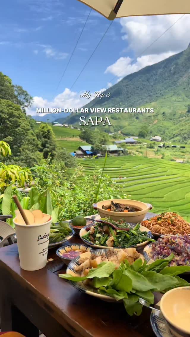 Sapa Cafes Offer Mountain and Terrace Views