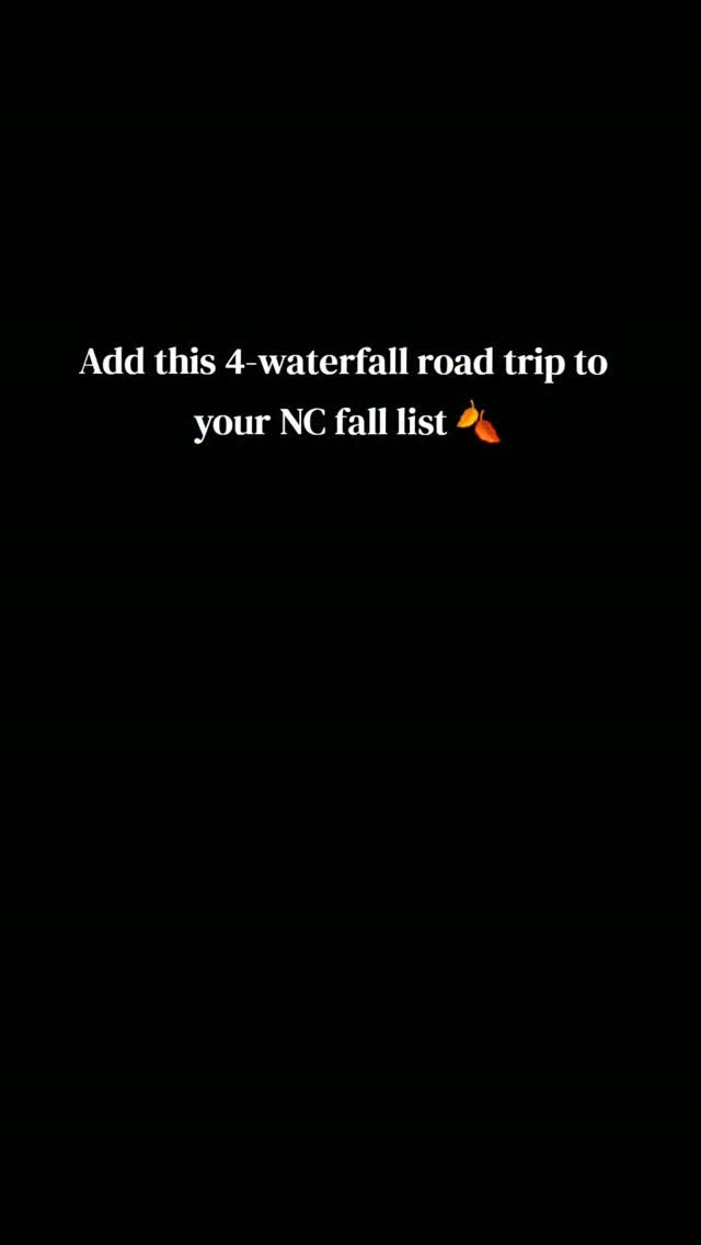 North Carolina Waterfalls During Fall Foliage