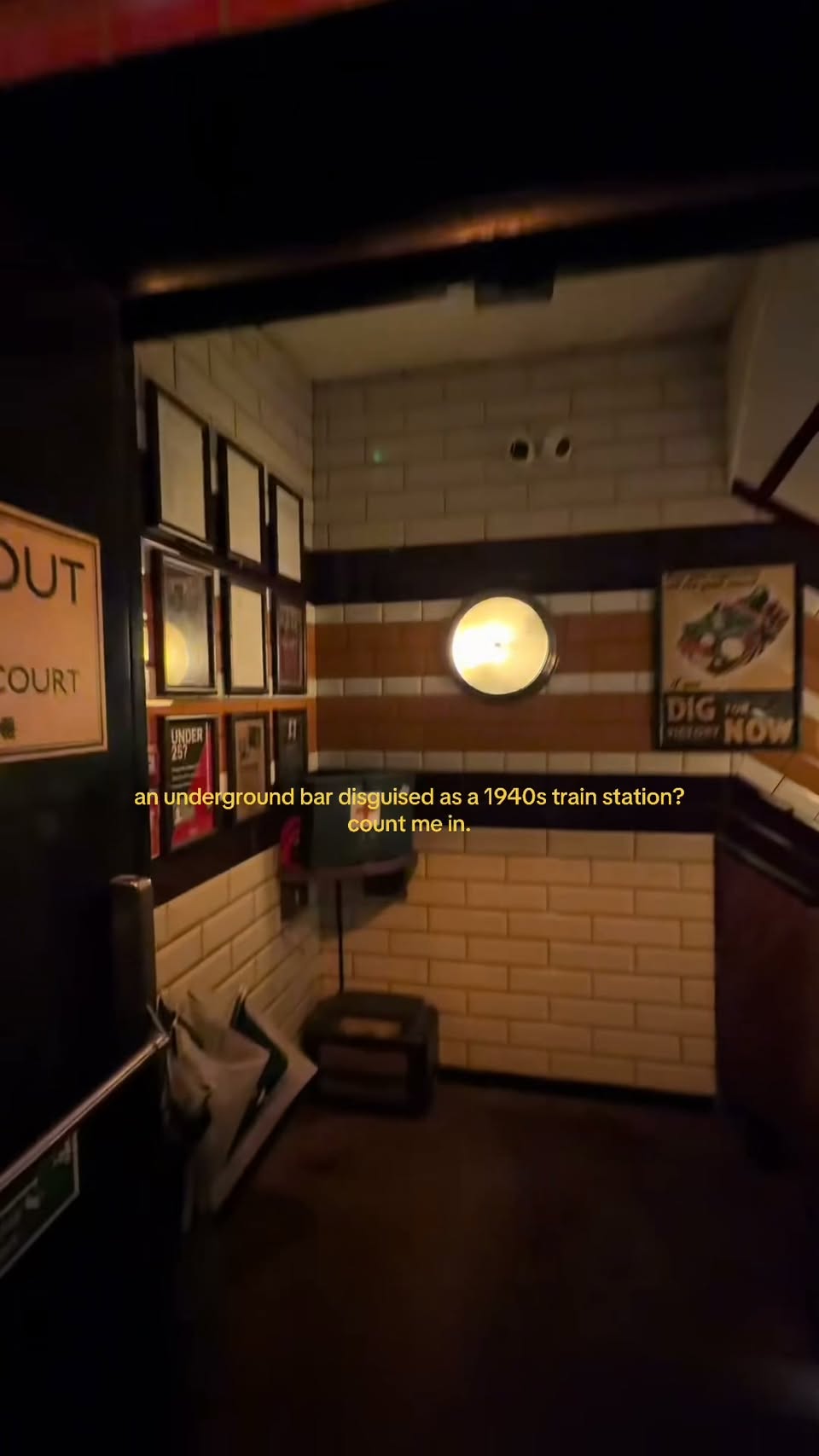 London's Cahoots Underground: Vintage Train Station Bar