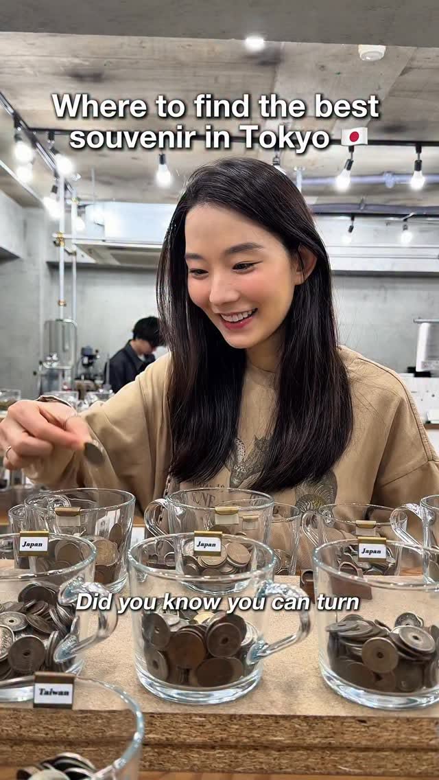 Tokyo Shop Crafts Custom Souvenirs from Global Coins