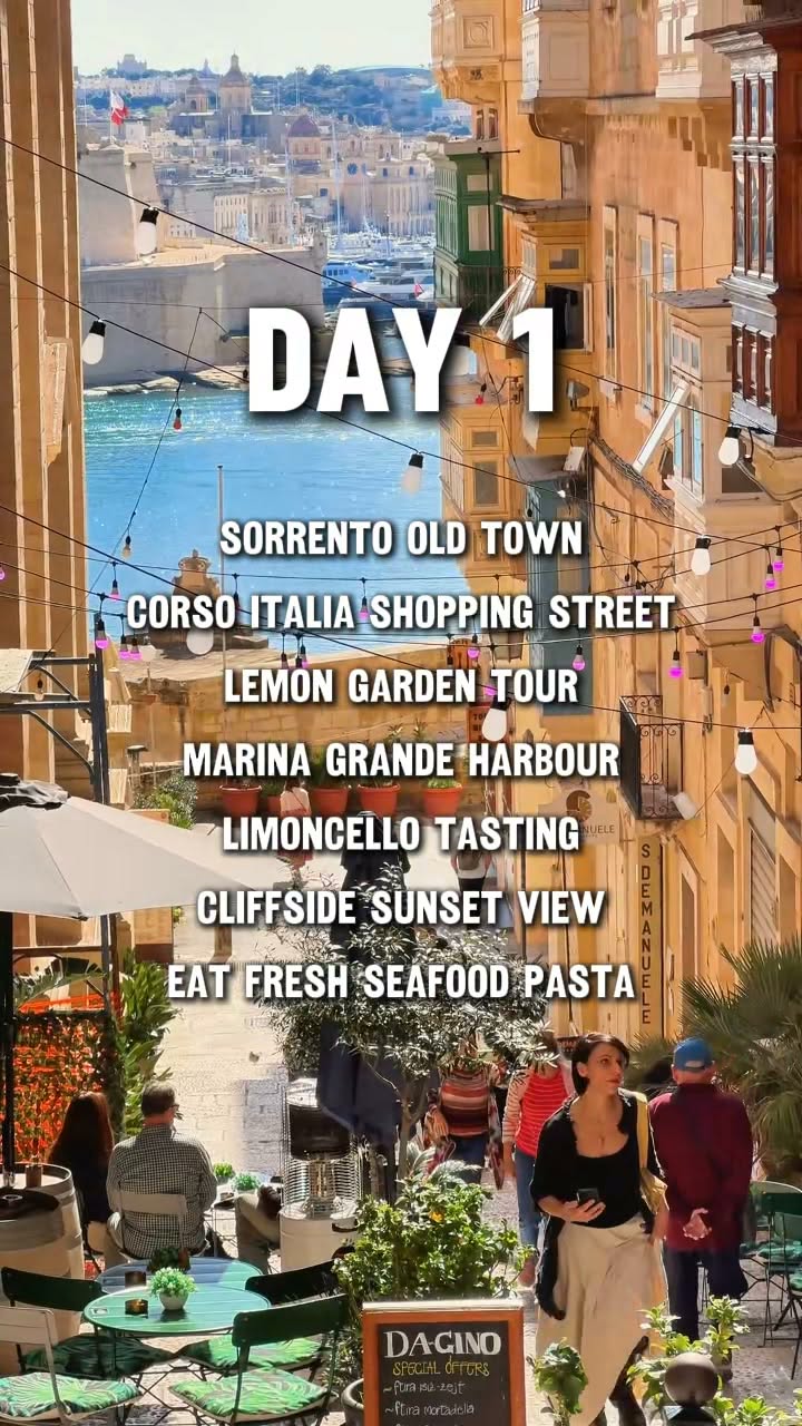 Amalfi Coast 3-Day Itinerary From Sorrento
