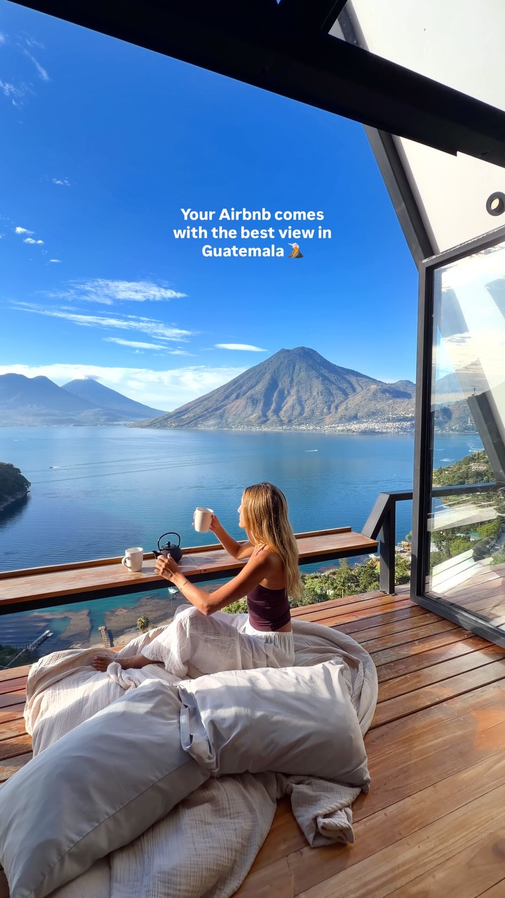 Guatemalan Lake Views From Airbnb Balconies