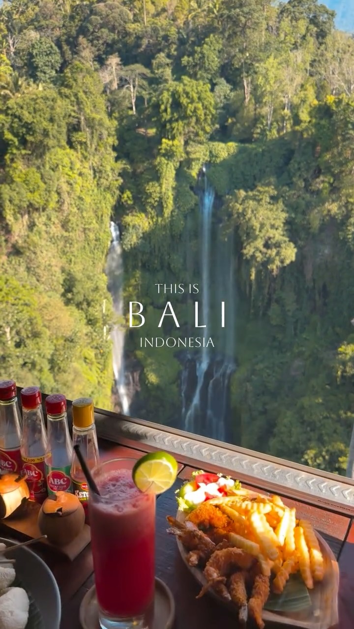 Cliffside Restaurant Overlooks Sekumpul Waterfall