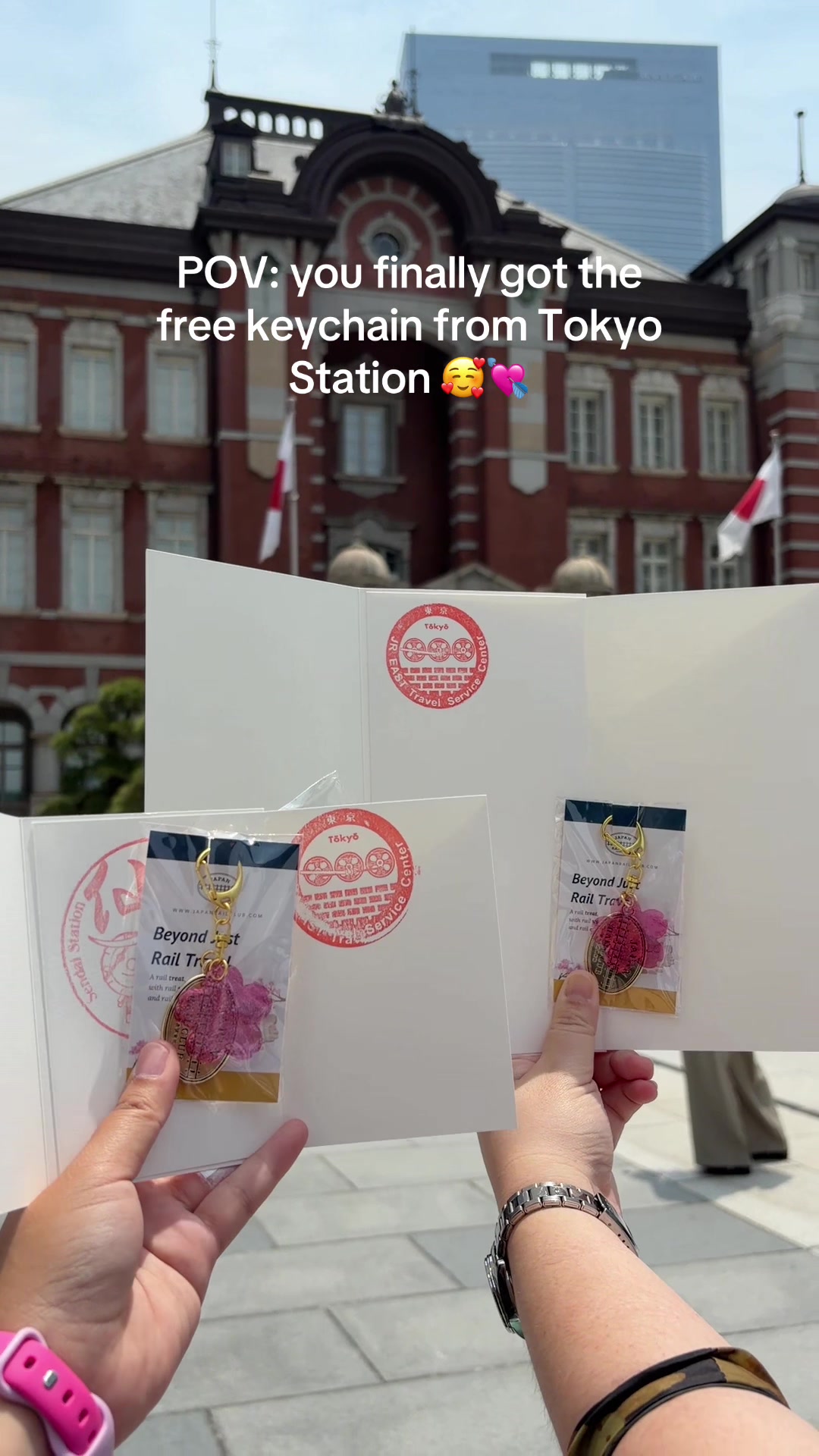 Tokyo Station Keychains Available at Tourist Center