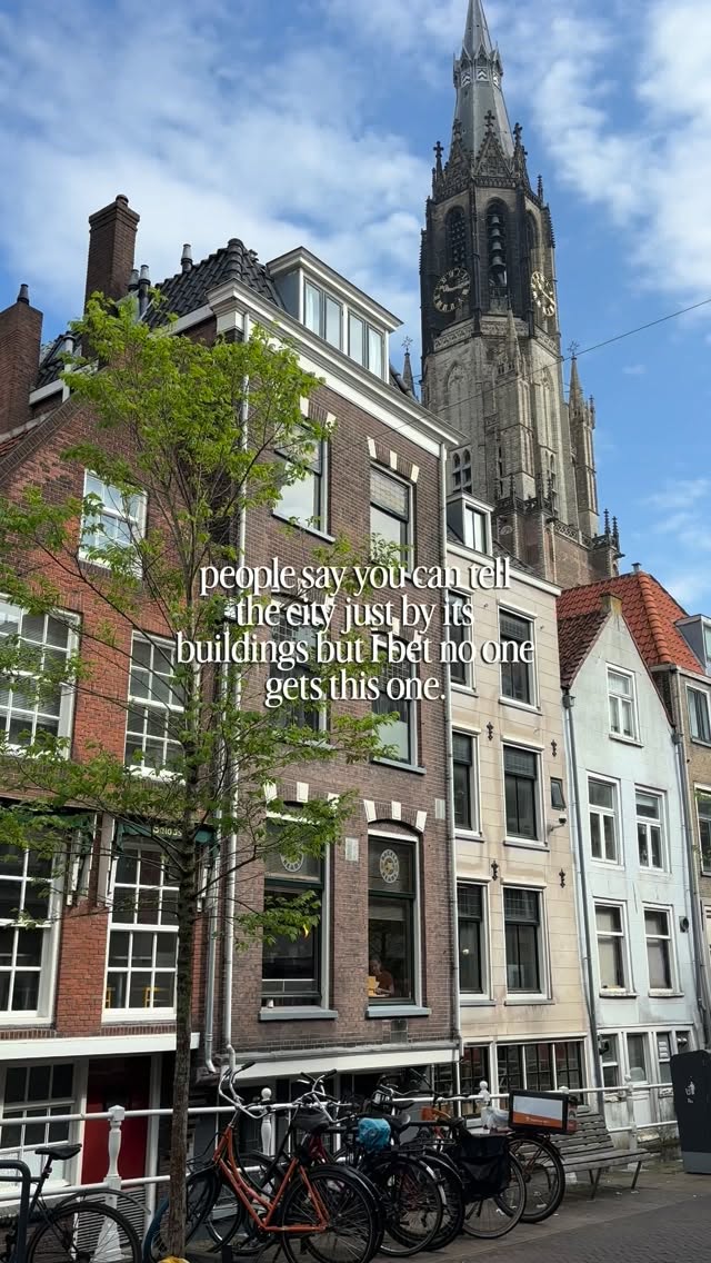 Delft's Canals and Churches Showcase Dutch Architecture