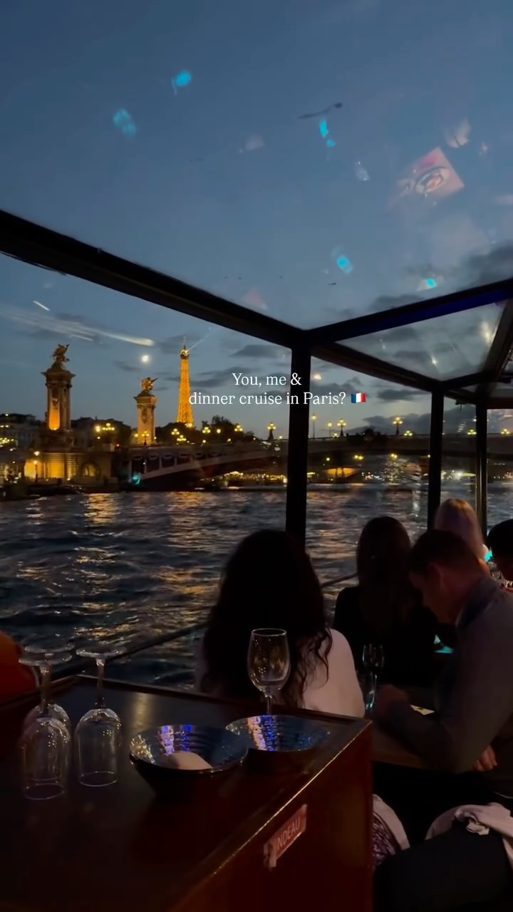 Parisian Landmarks Visible From A Dinner Cruise