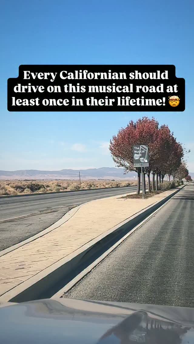 Southern California's Musical Road Near Poppy Reserve