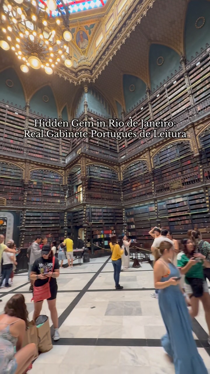 Historic Portuguese Library in Rio de Janeiro
