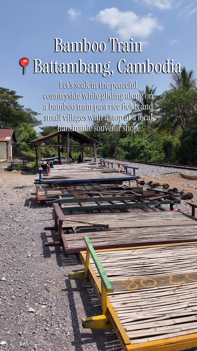 Battambang's Unique Bamboo Train Experience