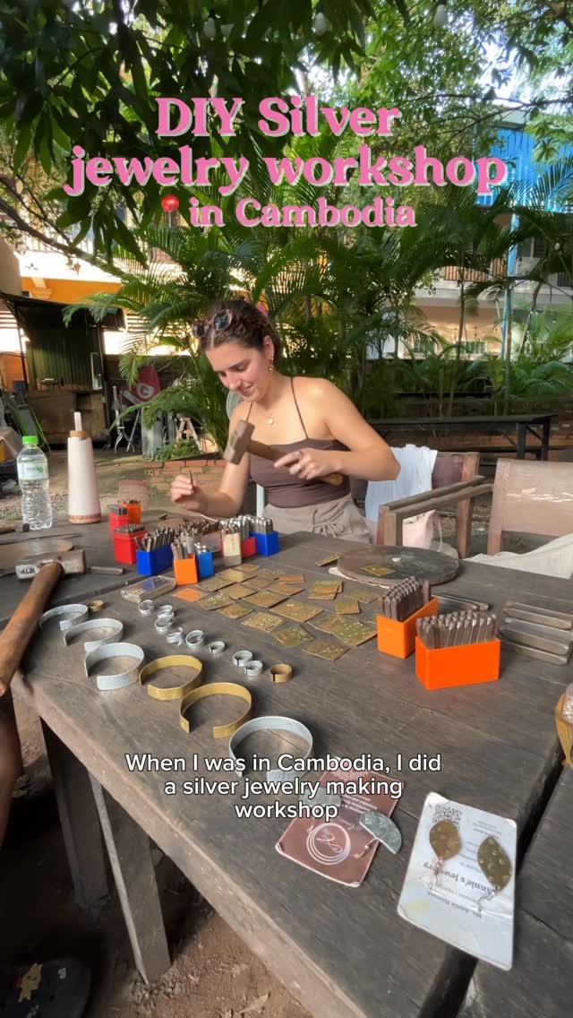 DIY Silver Jewelry Workshop in Cambodia