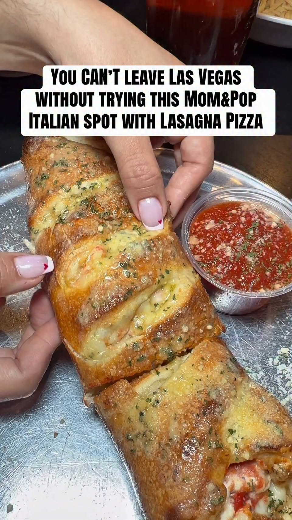 Las Vegas Italian Spot Features Lasagna Pizza