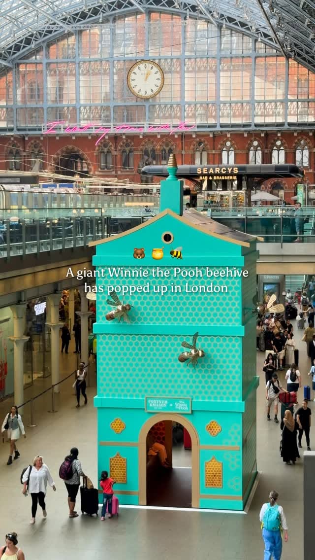 Winnie The Pooh Beehive Installation At St Pancras