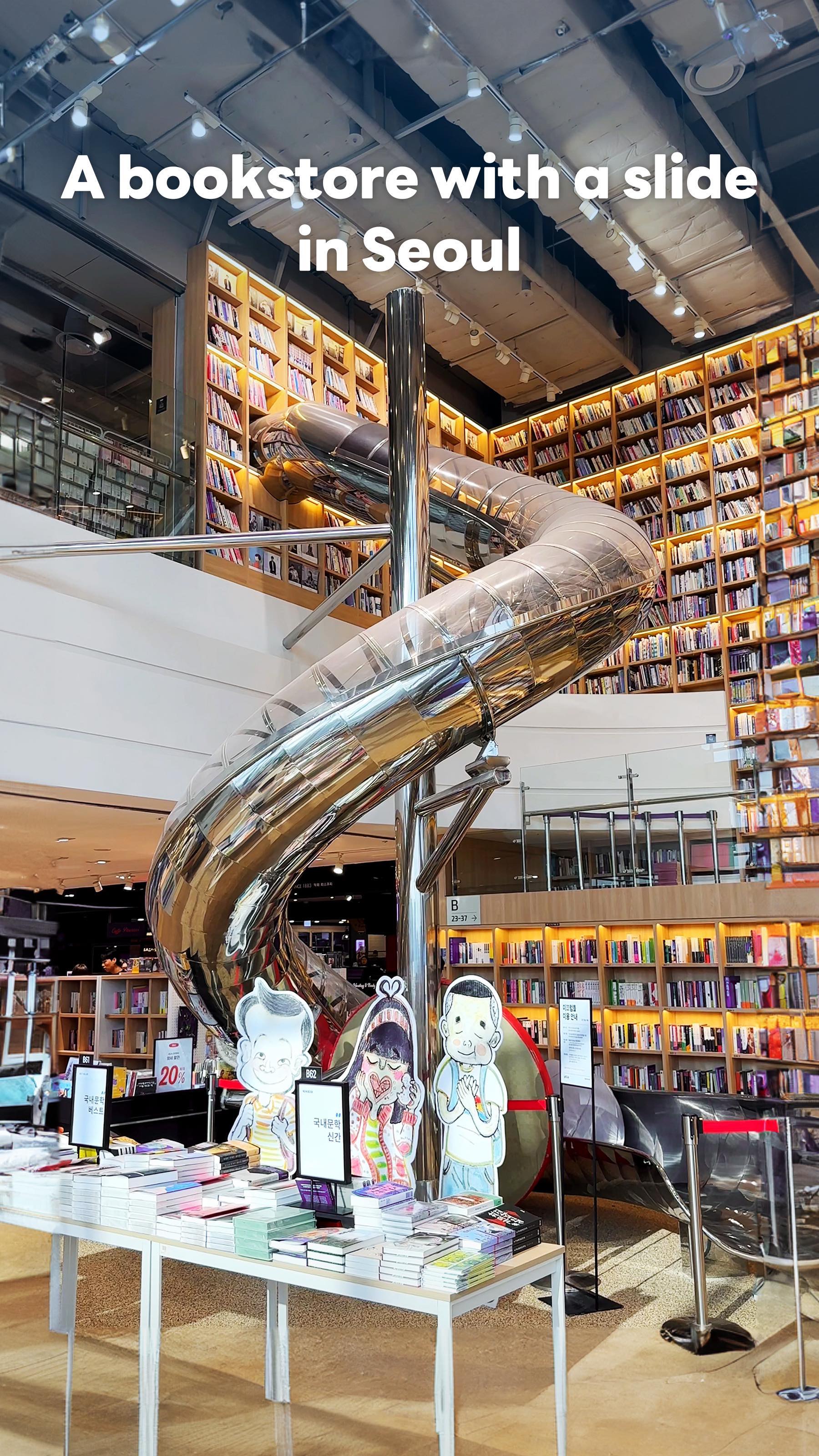 Bookstore With Giant Slide Offers Fun Reading Experience