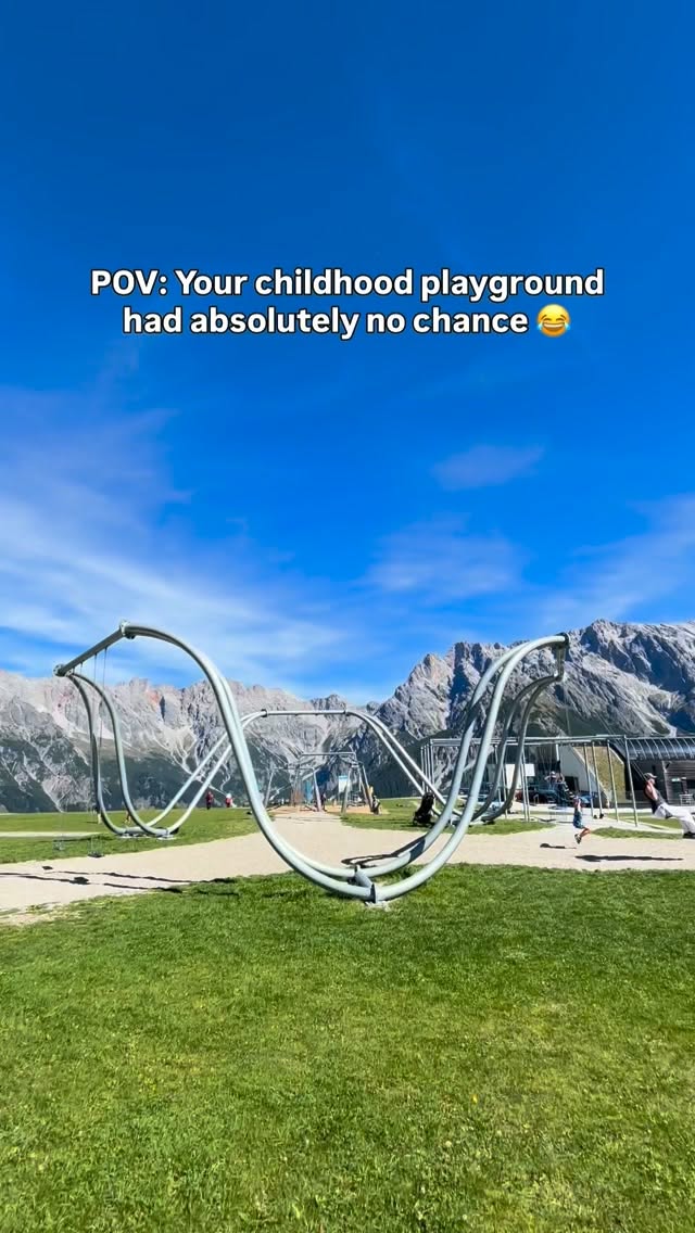 Austrian Mountain Playground With Giant Swings