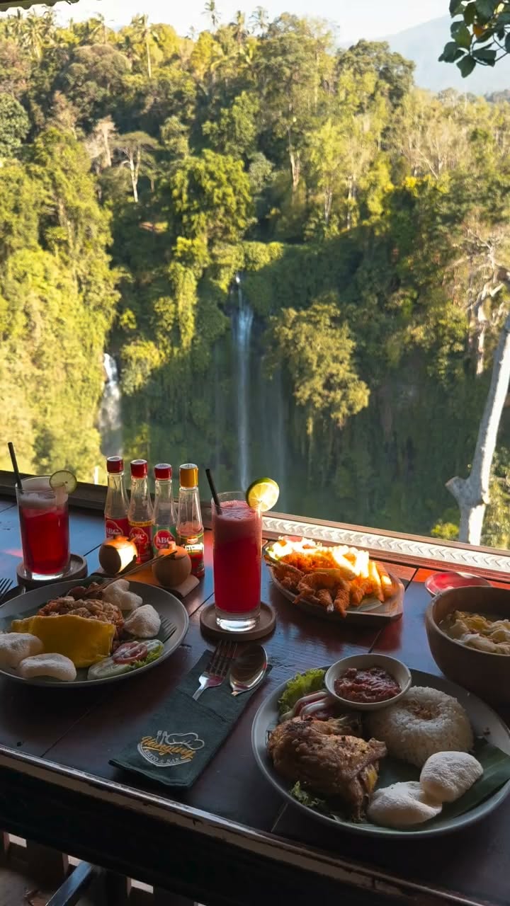 Bali's Waterfall Views And Lunch Spots