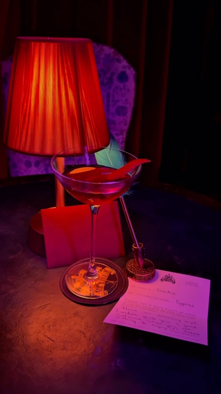 Unique Cocktail Experience With Handwritten Letters