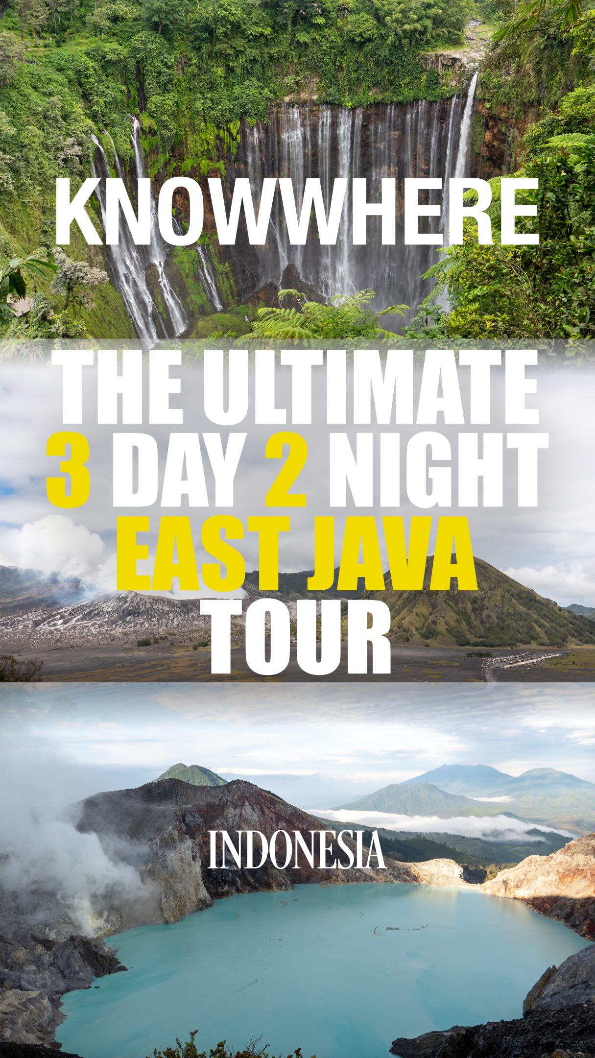East Java's Ijen, Bromo, and Tumpak Sewu Tour