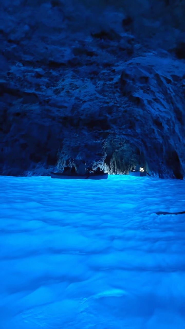 Italian Caves With Ethereal Blue Water