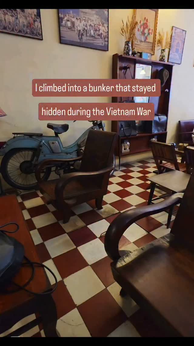 Historic Saigon Bunker Hidden Beneath a Café