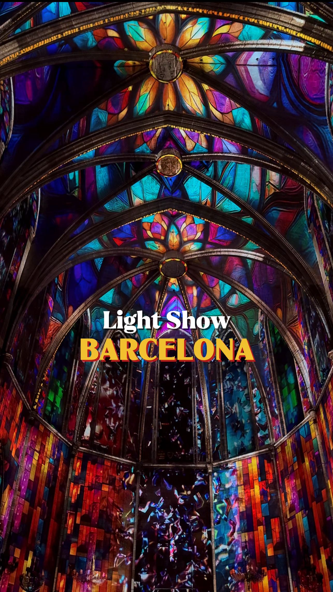 Barcelona Basilica Hosts Dazzling Light and Sound Show