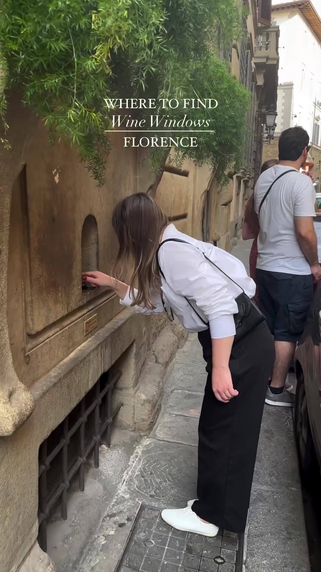 Florence's Historic Wine Windows Tradition