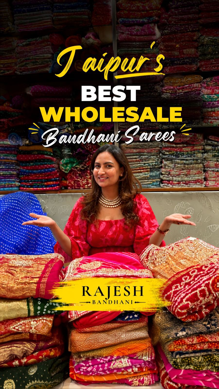 Bandhani Sarees Showcase At Shree Rajesh Bandhani