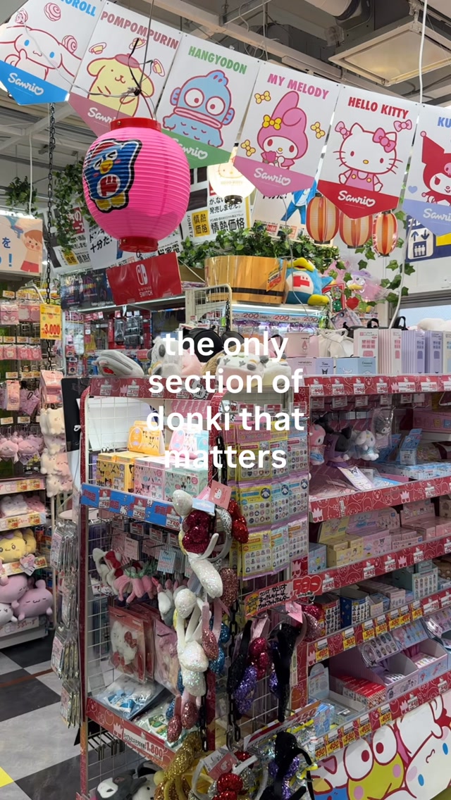 Sanrio Character Goods at MEGA Don Quijote