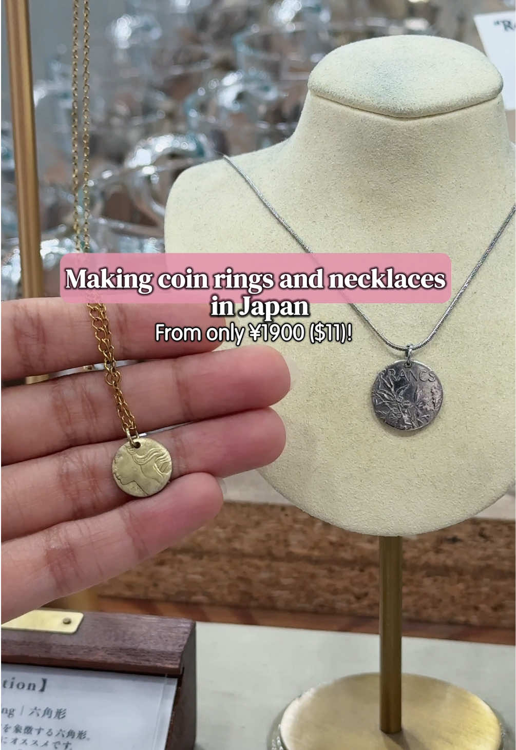 Make Coin Rings and Necklaces At Japanese Boutiques